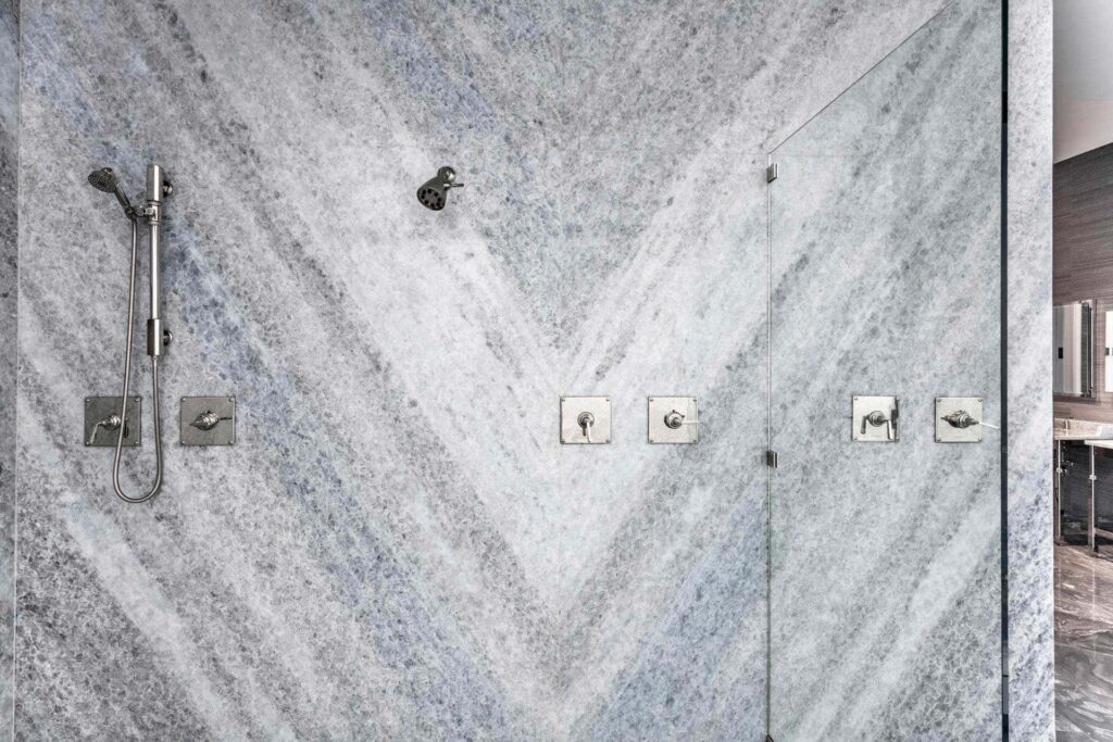 Arena stone nj calcite azul  lot 1278 2cm polished calcite azul  shower lot 1278