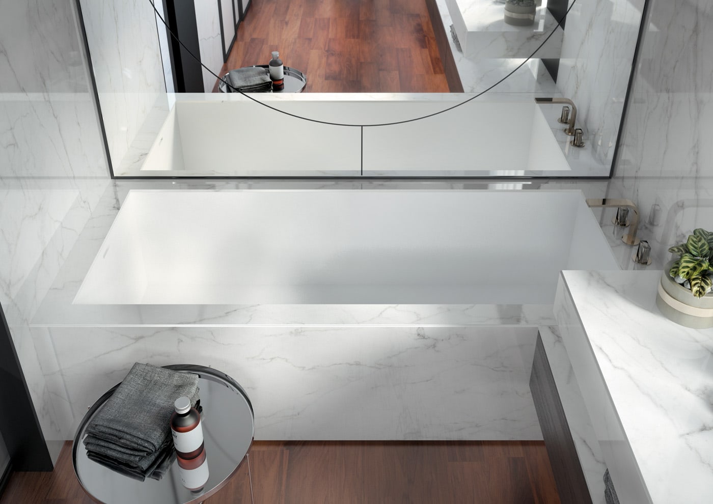 Arena stone nj infinity calacatta lincoln mb07 infinity calacatta lincoln bathtub   mb07