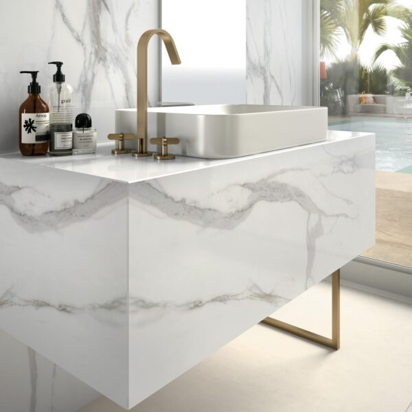 INFINITY Porcelain: Marble Collection INFINITY Calacatta Oro Sink - MB06 | Arena Stone NJ Arena stone nj infinity calacatta oro mb06 infinity calacatta oro sink mb06