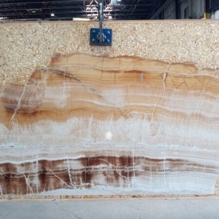 Caramello Onyx- Lot 0662 #15 2cm Polished, 87 x 46