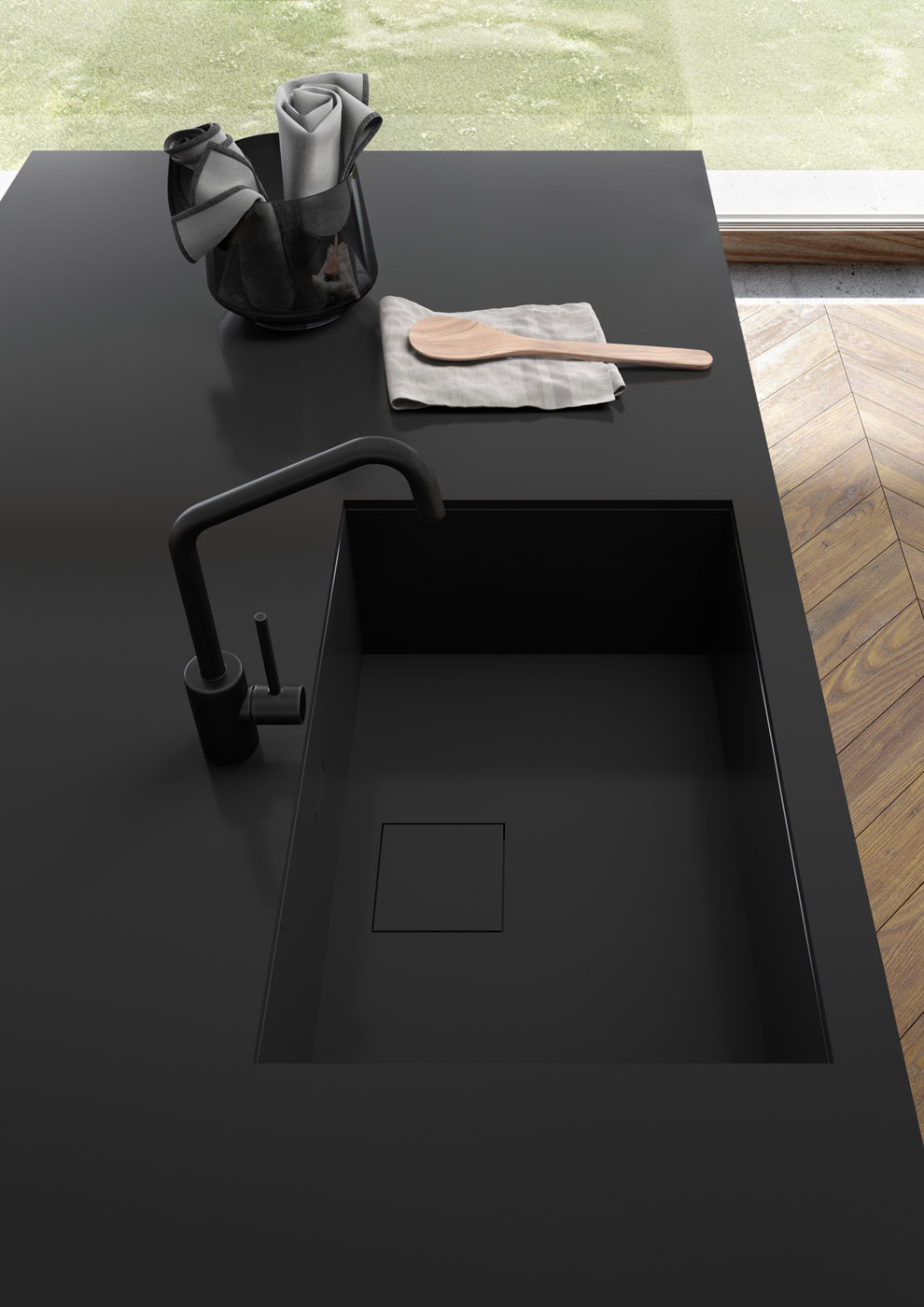 Arena stone nj infinity absolute black sc02 infinity absolute black countertop   sc02