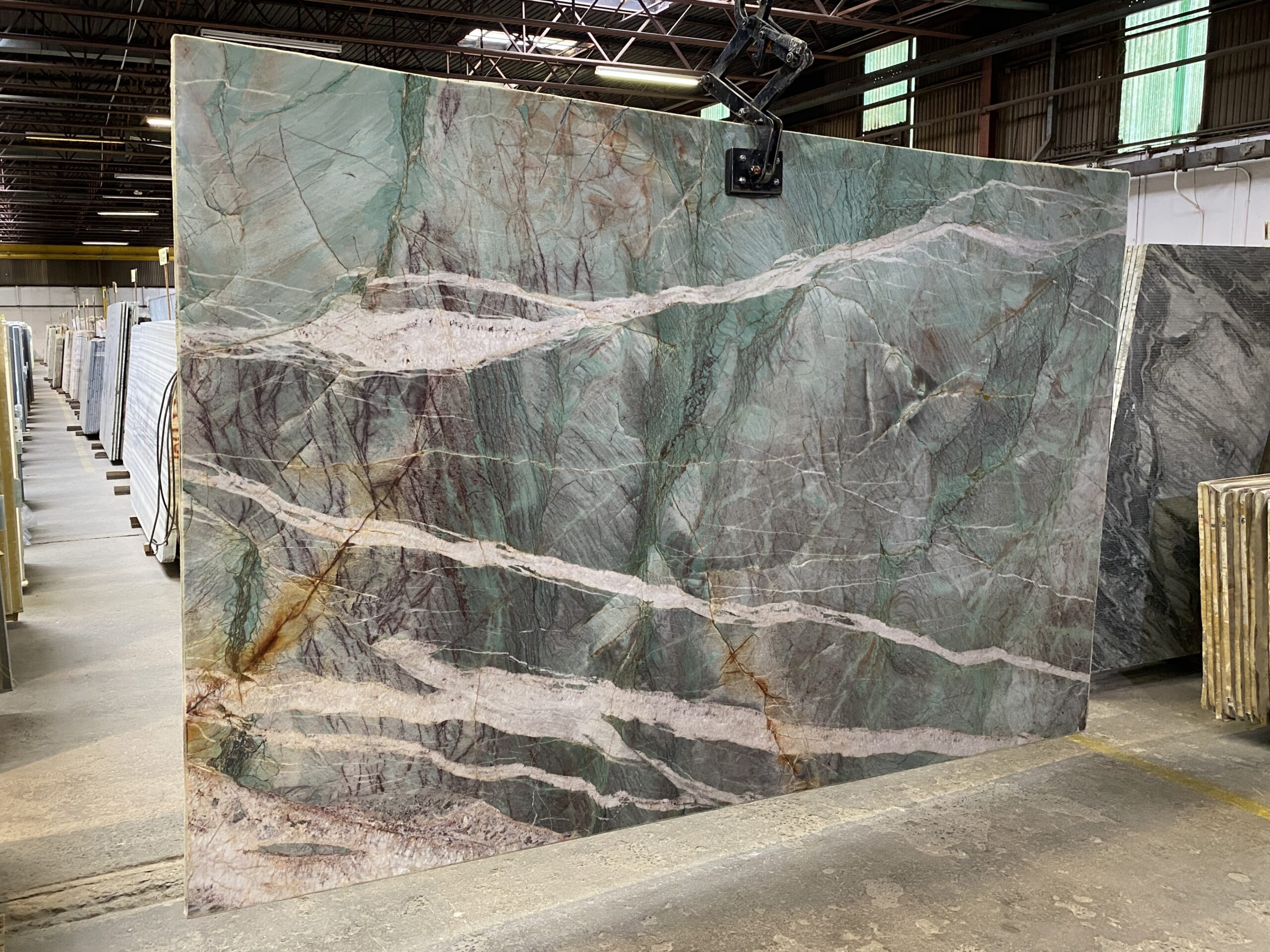 Exotic Quartzite Amazzonite Cristallo - Lot 2263 2cm Polished, 127" x 79" | Arena Stone NJ Arena stone nj amazzonite cristallo lot 2263 2cm polished amazzonite cristallo lot 2263 2cm polished 127 x 79