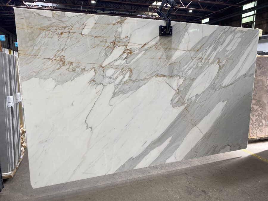 Marble Collection Calacatta Gold - Lot 2353 2cm Polished, 133" x 78" | Arena Stone NJ Calacatta gold lot 2353 2cm polished 133 x 78