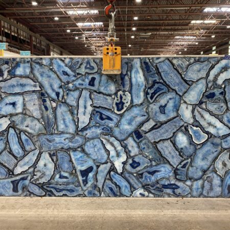 Blue Agate Classic Semiprecious - No Lot 2cm Polished, 120" x 60" [Slab #94]