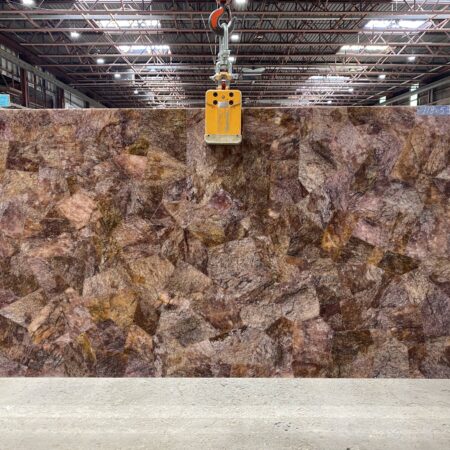 Burgundy Agate Semiprecious - No Lot 2cm Polished, 119" x 59" [Slab #113]