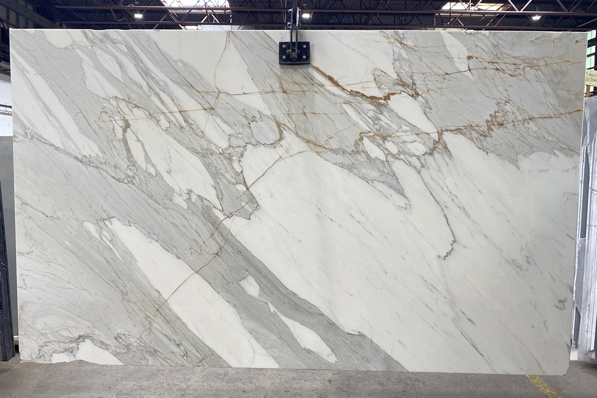 Marble Collection Calacatta Gold - Lot 2352 2cm Honed, 134" x 78" | Arena Stone NJ Arena stone nj calacatta gold lot 2352 2cm honed calacatta gold lot 2352 2cm honed 134 x 78