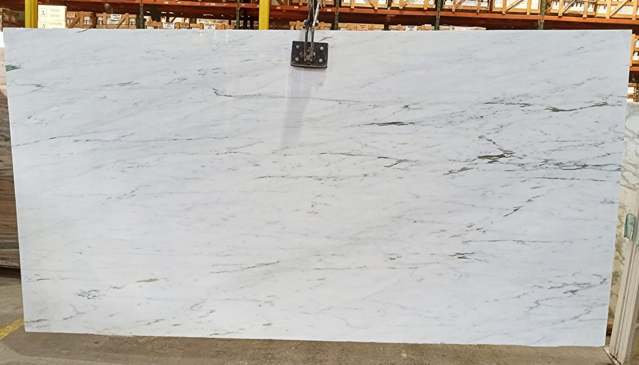 Marble Collection Calacatta Impero- Lot 1876 Slab #9 3cm Polished, 124x64 | Arena Stone NJ Arena stone nj calacatta impero lot 1876 3cm polished calacatta impero lot 1876 slab 9 3cm polished 124x64