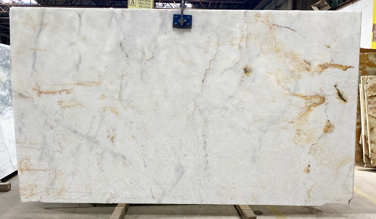 Cristallo Illuminatus: A radiant white Cristallo quartzite with sparkling, translucent veins. Ideal for brightening spaces and adding a touch of sophistication. Cristallo - Lot 2327 Slab #29, 2cm Honed,135x77 | Arena Stone NJ Arena stone nj cristallo lot 2327 2cm honed cristallo lot 2327 slab 29 2cm honed135x77