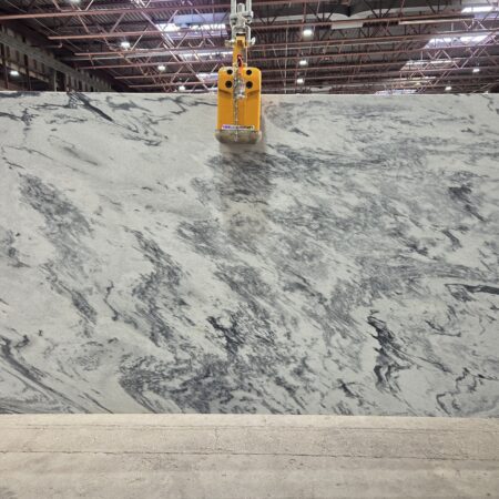 Pearl Grey - Lot 1599 2cm Antiqued, 113" x 61" [Slab #2]