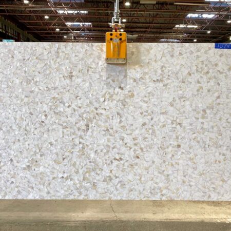 White Mother of Pearl Semiprecious - Lot 2490 2cm Polished, 107" x 59" [Slab #72]