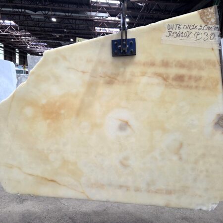 Arena stone nj white onyx  lot 2586 2cm polished white onyx   lot 2586 2cm polished 60 x 42 slab 30