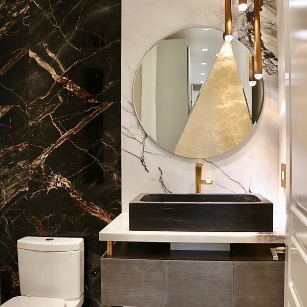 Lilac 2cm Honed Vanity Backsplash