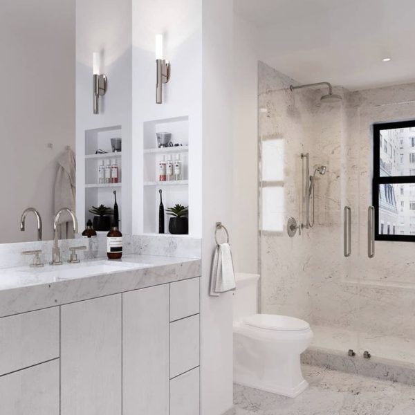 White Carrara Bathroom EAU