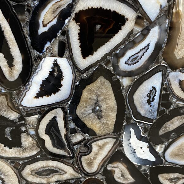 Arena Stone NJ Black Agate Mix Semiprecious – Lot 2510, 2cm Polished Black Agate Mix Semiprecious - No Lot