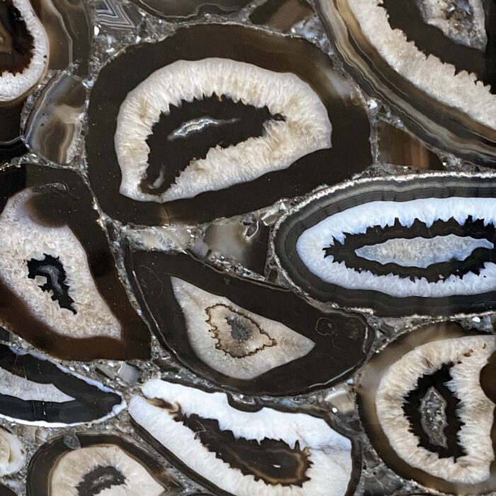 Arena Stone NJ Black Agate Mix Semiprecious – Lot 2510, 2cm Polished Black Agate Mix Semiprecious - No Lot