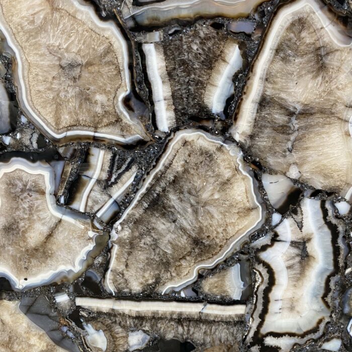 Arena Stone NJ Black Agate Wild Semiprecious – Lot 2511, 2cm Polished Blue Agate Wild Semiprecious - No Lot