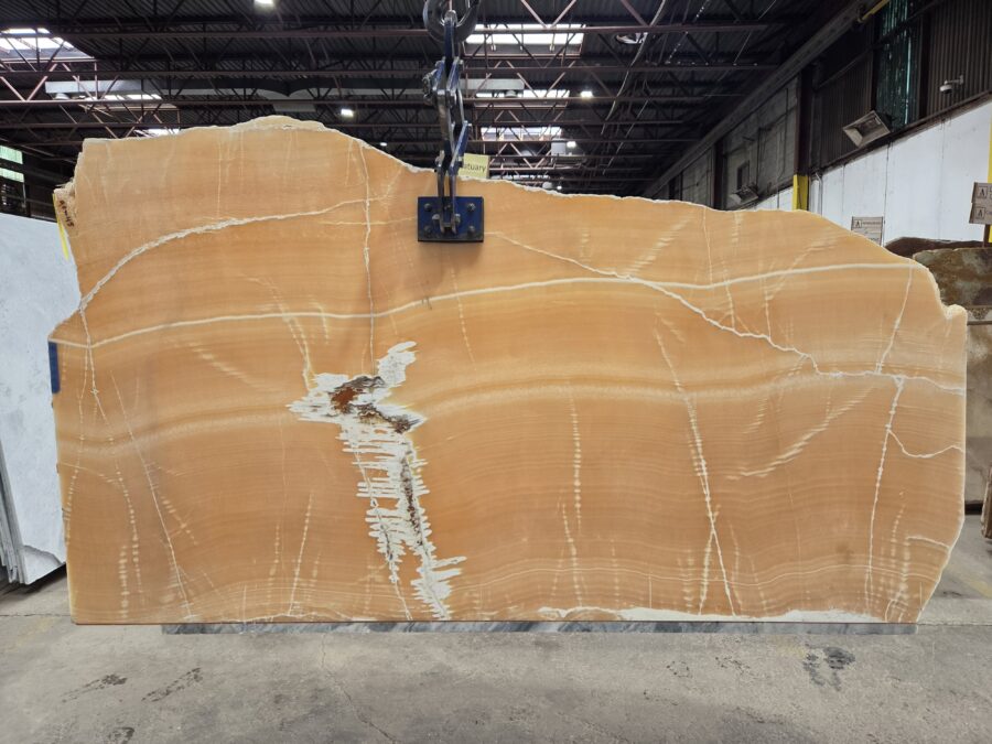 Arena Stone NJ Alabastrino Onyx – Lot 2566, 2cm Polished Alabastrino Onyx - Lot 2566 2cm Polished, 85" x 43" [Slab #5]