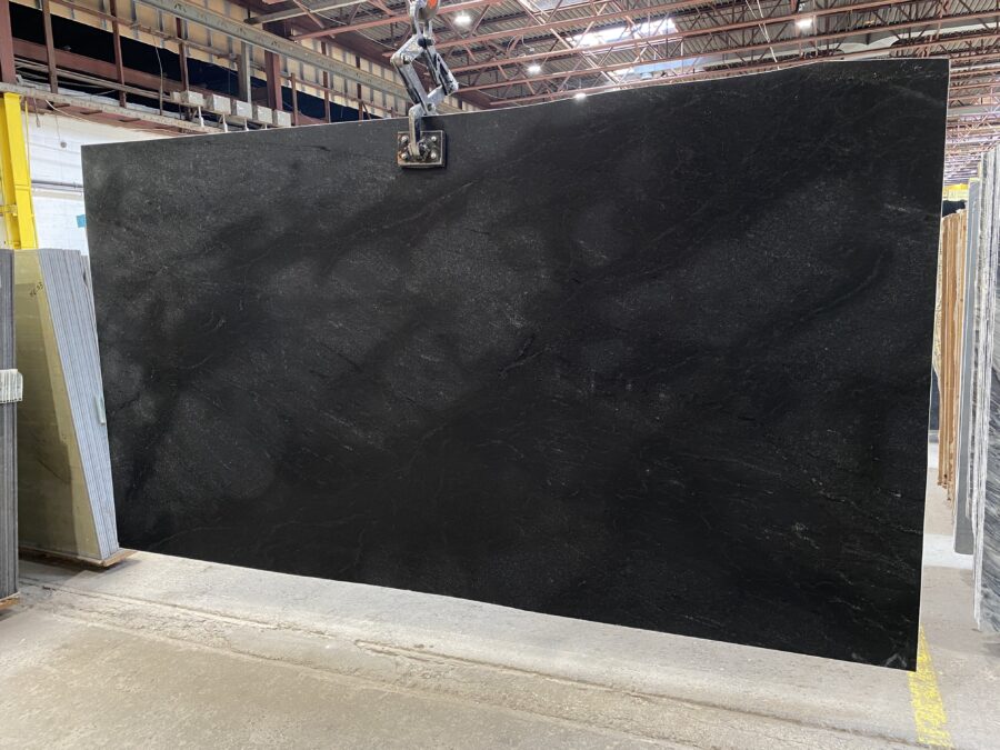 Arena Stone NJ Black Mist – Lot 2544, 3cm Honed & Leathered Black Mist - Lot 2544 3cm Honed & Leathered, 133" x 72" [Slab #33] [Leather Side]
