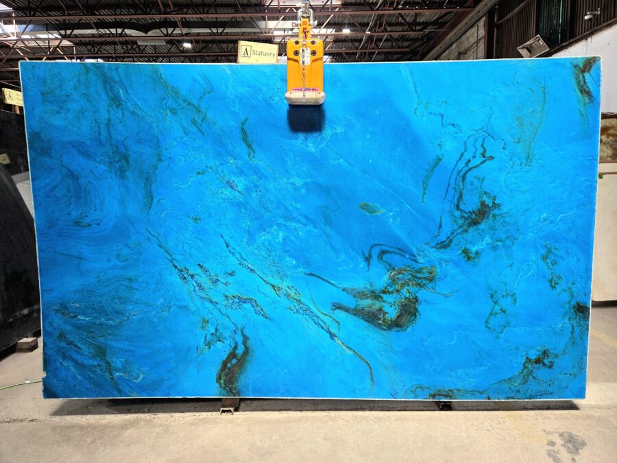 Arena Stone NJ Blue Dream – Lot 2576, 3cm Polished Blue Dream - Lot 2576 3cm Polished, 123" x 74" [Slab #2]