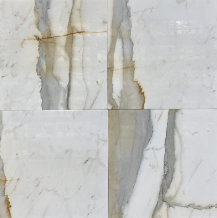 Arena Stone NJ Calacatta Borghini Marble Tile – Lot 0001, 24×24 Calacatta Gold Marble Tile - Lot 0001C, 24x24