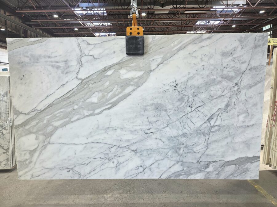 Arena Stone NJ Calacatta – Lot 2594, 2cm Polished Calacatta - Lot 2594 2cm Polished, 118" x 69" [Slab #18]