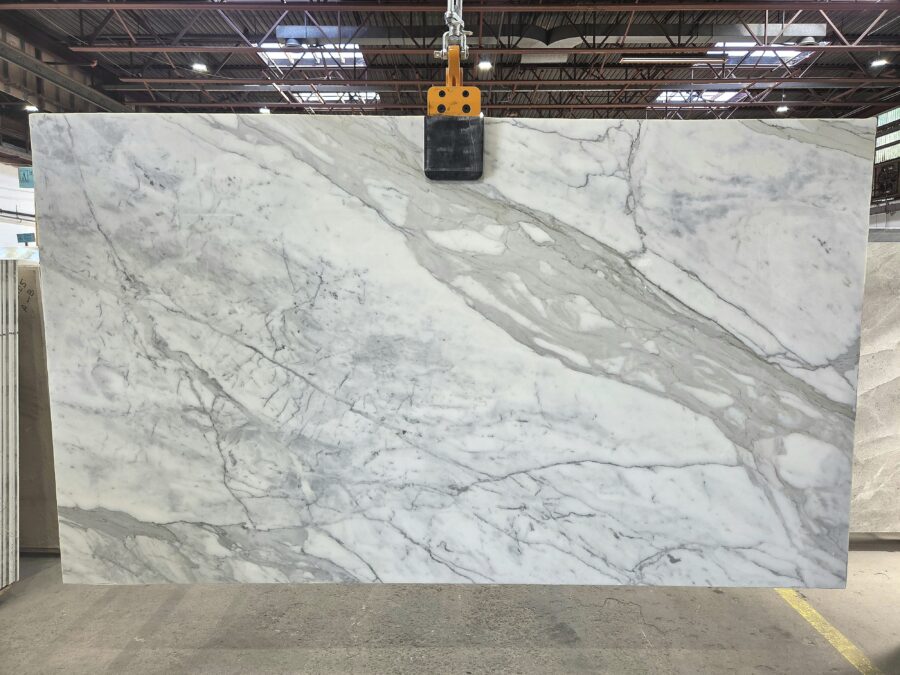 Arena Stone NJ Calacatta – Lot 2594, 2cm Polished Calacatta - Lot 2594 2cm Polished, 118" x 69" [Slab #19]