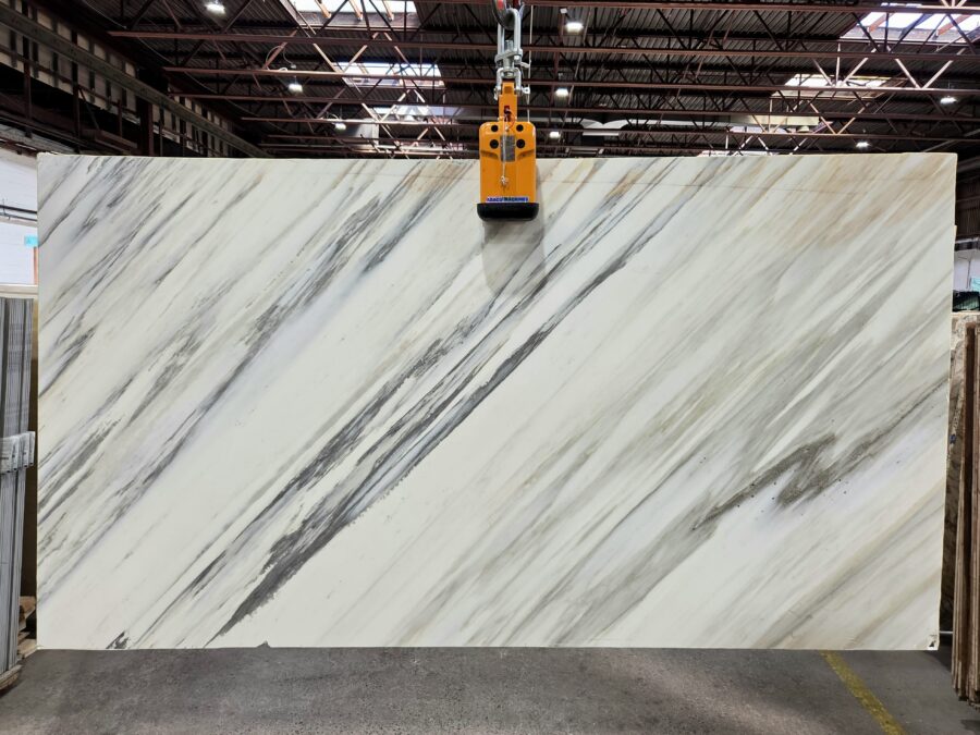 Arena Stone NJ Calacatta Luccicoso – Lot 2553, 2cm Honed Calacatta Luccicoso - Lot 2553 2cm Honed, 127" x 67" [Slab #29]