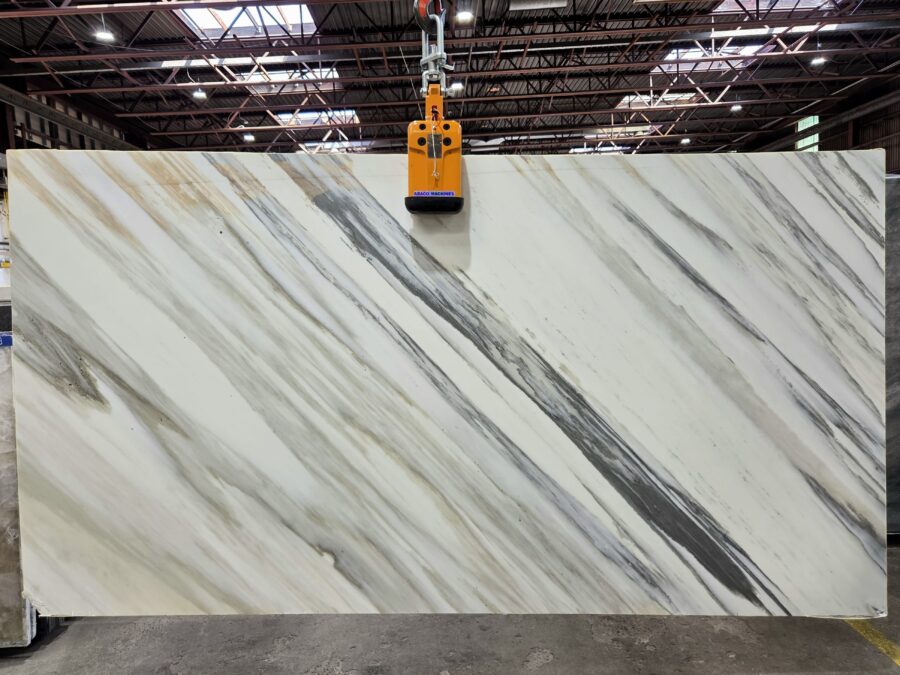 Arena Stone NJ Calacatta Luccicoso – Lot 2553, 2cm Honed Calacatta Luccicoso - Lot 2553 2cm Honed, 127" x 67" [Slab #30]