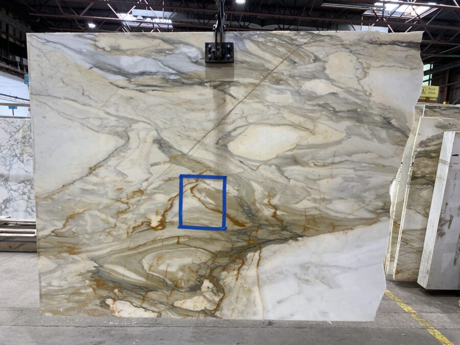 Arena Stone NJ Calacatta Macchia Vecchia – Lot 1959, 2cm Polished Calacatta Macchia Vecchia - Lot 1959 2cm Polished, 92" x 35" OR 92" x 24" [Slab #21]