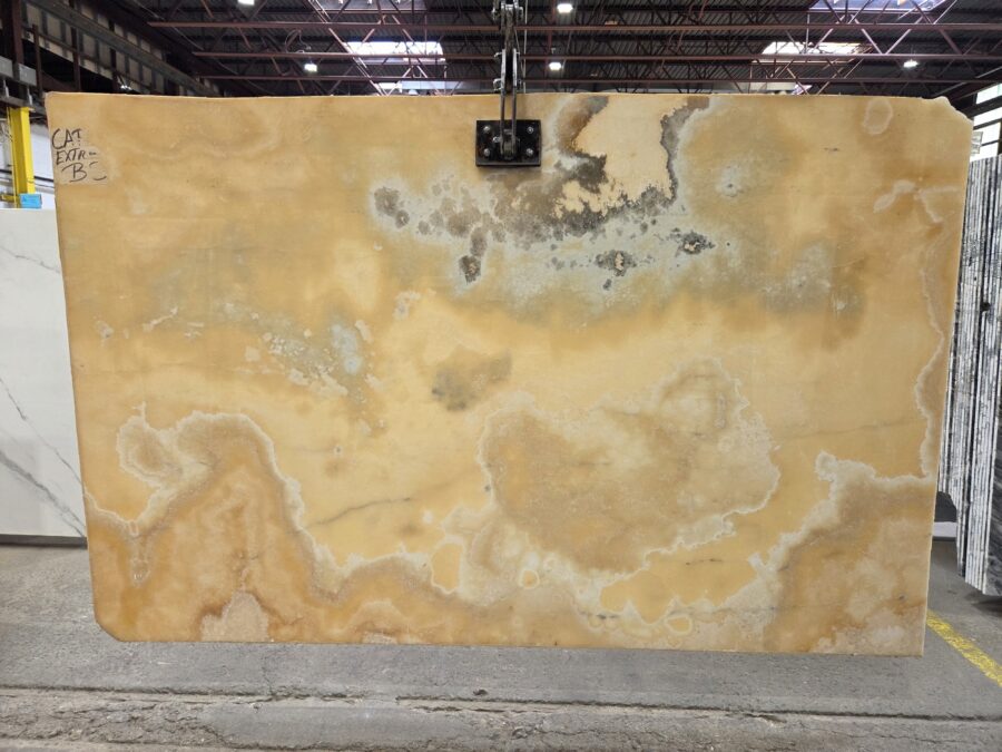 Arena Stone NJ Cappuccino Onyx – Lot 2571, 2cm Polished Cappuccino Onyx - Lot 2571 2cm Polished, 99" x 64" [Slab #3]