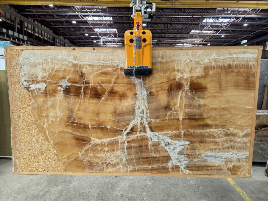 Arena Stone NJ Caramello Onyx – Lot 2558, 2cm Polished Caramello Onyx - Lot 2558 2cm Polished, 66" x 36" [Slab #A21] - 0