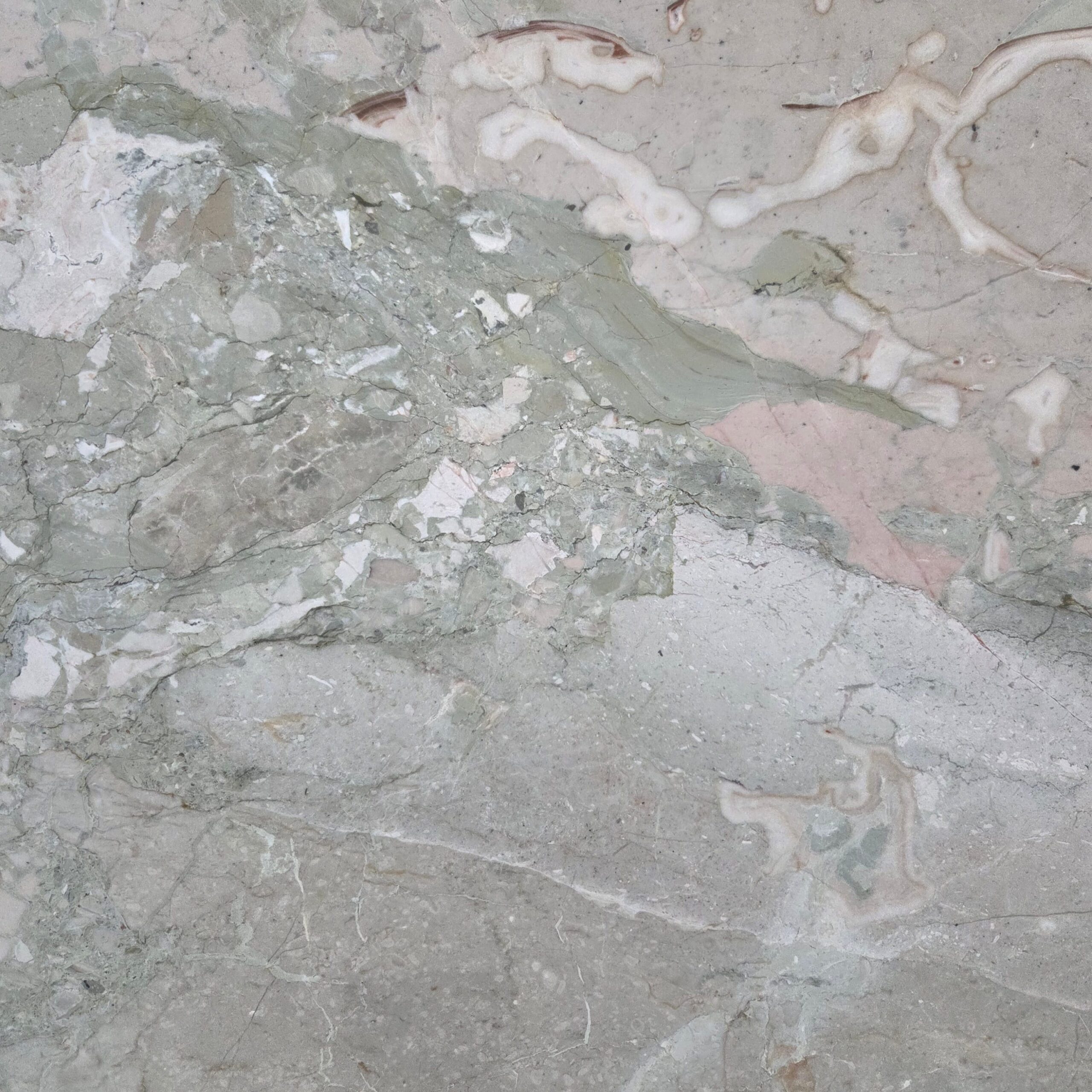 Ceppo di Sicilia marble featuring a soft grey-green base with subtle blush, charcoal tones, and organic movement, ideal for architectural floors, walls, and interiors. Ceppo Di Sicilia - Lot 2621 | Arena Stone NJ Arena stone nj ceppo di sicilia lot 2621 2cm honed ceppo di sicilia lot 2621