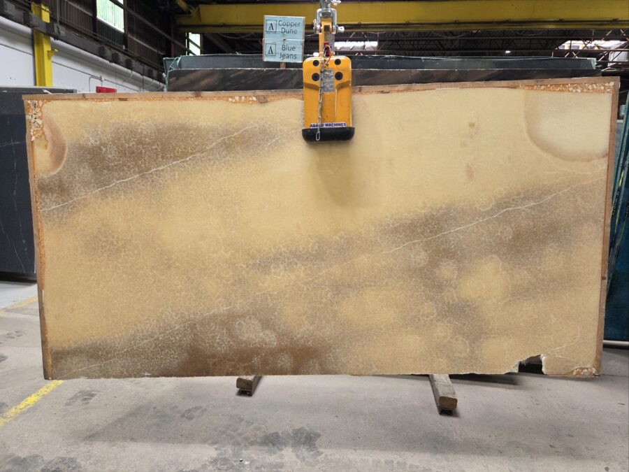 Arena stone nj honey onyx  no lot 2cm polished honey onyx   no lot 2cm polished 52 x 49 slab a11