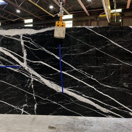 Nero Marquina - Lot 2339 2cm Polished, 65" x 70" [Slab #52]