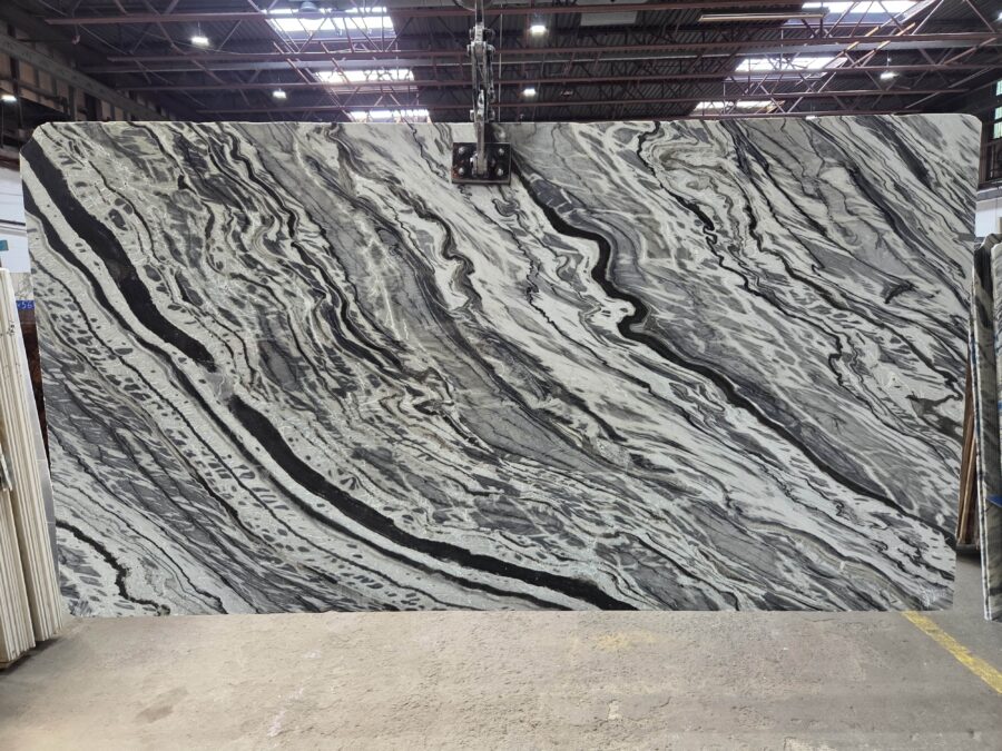 Arena Stone NJ Silver Stream – Lot 2547, 2cm Polished Silver Stream - Lot 2547 2cm Polished, 115" x 62" [Slab #39]
