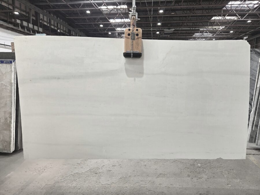 Arena Stone NJ Thassos – Lot 2589, 2cm Polished or Honed Thassos - Lot 2589 2cm Polished, 106" x 54" [Slab #12]