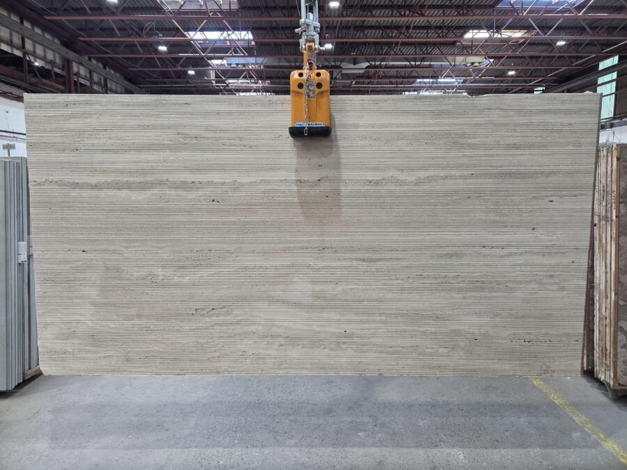 Arena Stone NJ Travertino Classico – Lot 2592, 2cm Bamboo Travertino Classico - Lot 2592 2cm Bamboo, 118" x 57" [Slab #50]