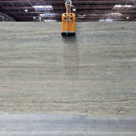 Arena Stone NJ Travertino Silver – Lot 2593, 2cm Bamboo Travertino Silver - Lot 2593, 2cm Bamboo, 108" x 57" [Slab #47]