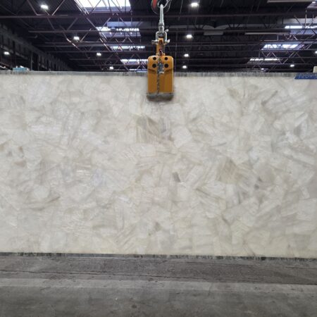 White Quartz Semiprecious - Lot 2597 2cm Polished, 120" x 55" [Slab #121]