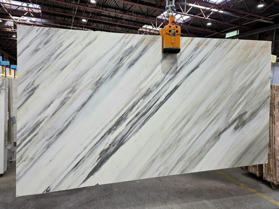 Arena Stone NJ Calacatta Luccicoso – Lot 2553, 2cm Honed Calacatta Luccicoso - Lot 2553 2cm Honed, 127" x 67" [Slab #29]