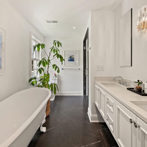 2cm polished Pietra Grey Shower floor